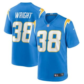 Men's Los Angeles Chargers Milton Wright Nike Powder Blue Game Jersey