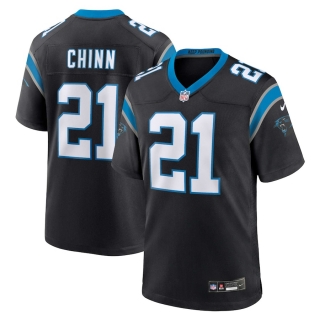 Men's Carolina Panthers Jeremy Chinn Nike Black Game Jersey