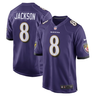 Men's Baltimore Ravens Lamar Jackson Nike Purple Game Jersey