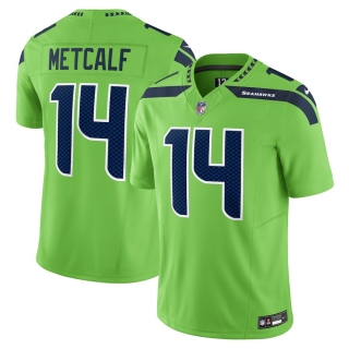 Men's Seattle Seahawks DK Metcalf Nike Neon Green Vapor FUSE Limited Jersey