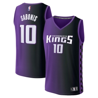 Men's Sacramento Kings Domantas Sabonis Fanatics Branded Purple 2023-24 Fast Break Replica Jersey - Statement Edition