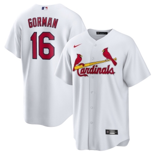 Men's St Louis Cardinals Nolan Gorman Nike White Home Replica Jersey