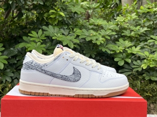Authentic Nike Dunk Low Washed Denim Women Shoes