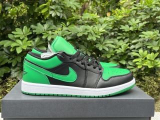 Authentic Air Jordan 1 Low “Lucky Green”  GS