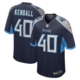 Men's Tennessee Titans Anthony Kendall Nike Navy Team Game Jersey
