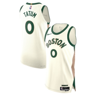 Men's Boston Celtics Jayson Tatum Nike White 2023-24 Authentic Jersey - City Edition