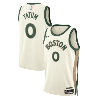Unisex Boston Celtics Jayson Tatum Nike White 2023-24 Swingman Jersey - City Edition