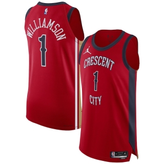 Men's New Orleans Pelicans Zion Williamson Jordan Brand Red Authentic Jersey - Association Edition