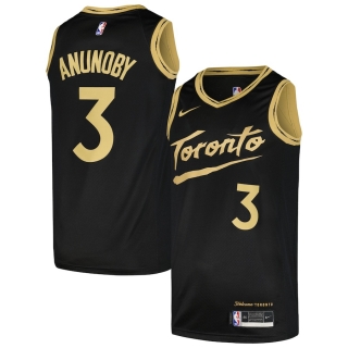 Men's Toronto Raptors OG Anunoby Nike Black Swingman Player Jersey - City Edition