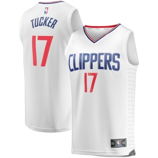 Men's LA Clippers PJ Tucker Fanatics Branded White Fast Break Player Jersey - Association Edition